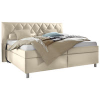 POLSTERBETT 200/200 cm  in Beige  - Weiss/Beige, Konventionell, Holz/Textil (200/200cm) - Esposa