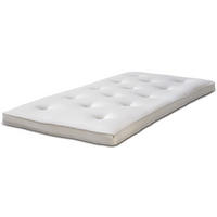 BÄDDMADRASS 120/200 cm  höjd ca 8 cm  - vit, Klassisk, textil (120/200cm) - Cassando