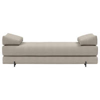 SCHLAFSOFA Flachgewebe Naturfarben  - Schwarz/Naturfarben, Design, Textil/Metall (200/82/84cm) - Innovation
