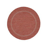 FLACHWEBETEPPICH 120/120 cm Relax Rot  - Rot, Basics, Textil (120/120cm) - Novel