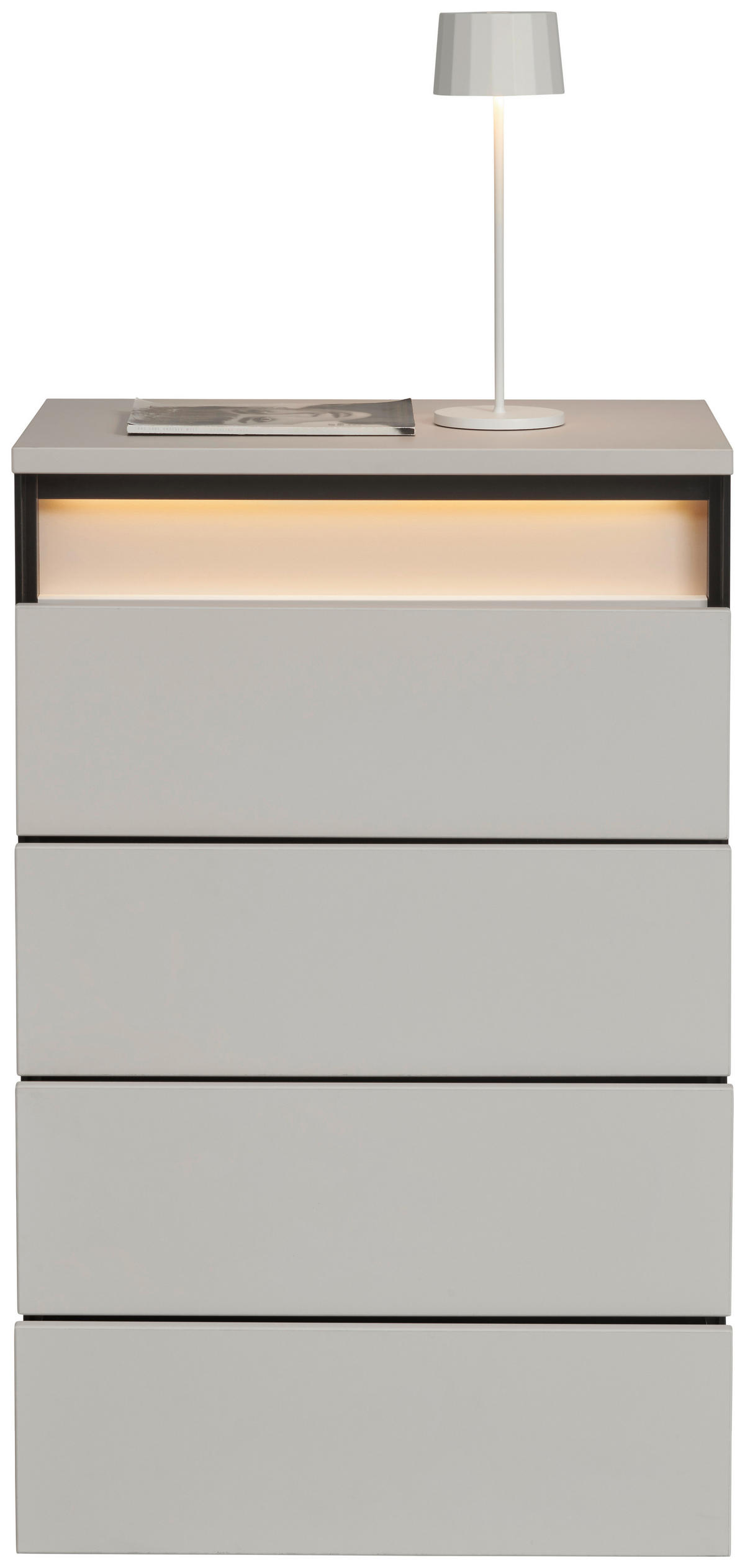 KOMMODE KOMMODE  in 58/88/38 cm  - Beige/Schwarz, KONVENTIONELL, Holzwerkstoff (58/88/38cm) - Voleo