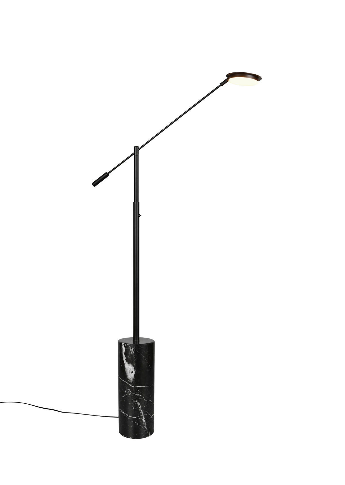 LED-STEHLEUCHTE Fiore   - Schwarz, KONVENTIONELL, Stein/Metall (145/15/64cm) - Trio Leuchten