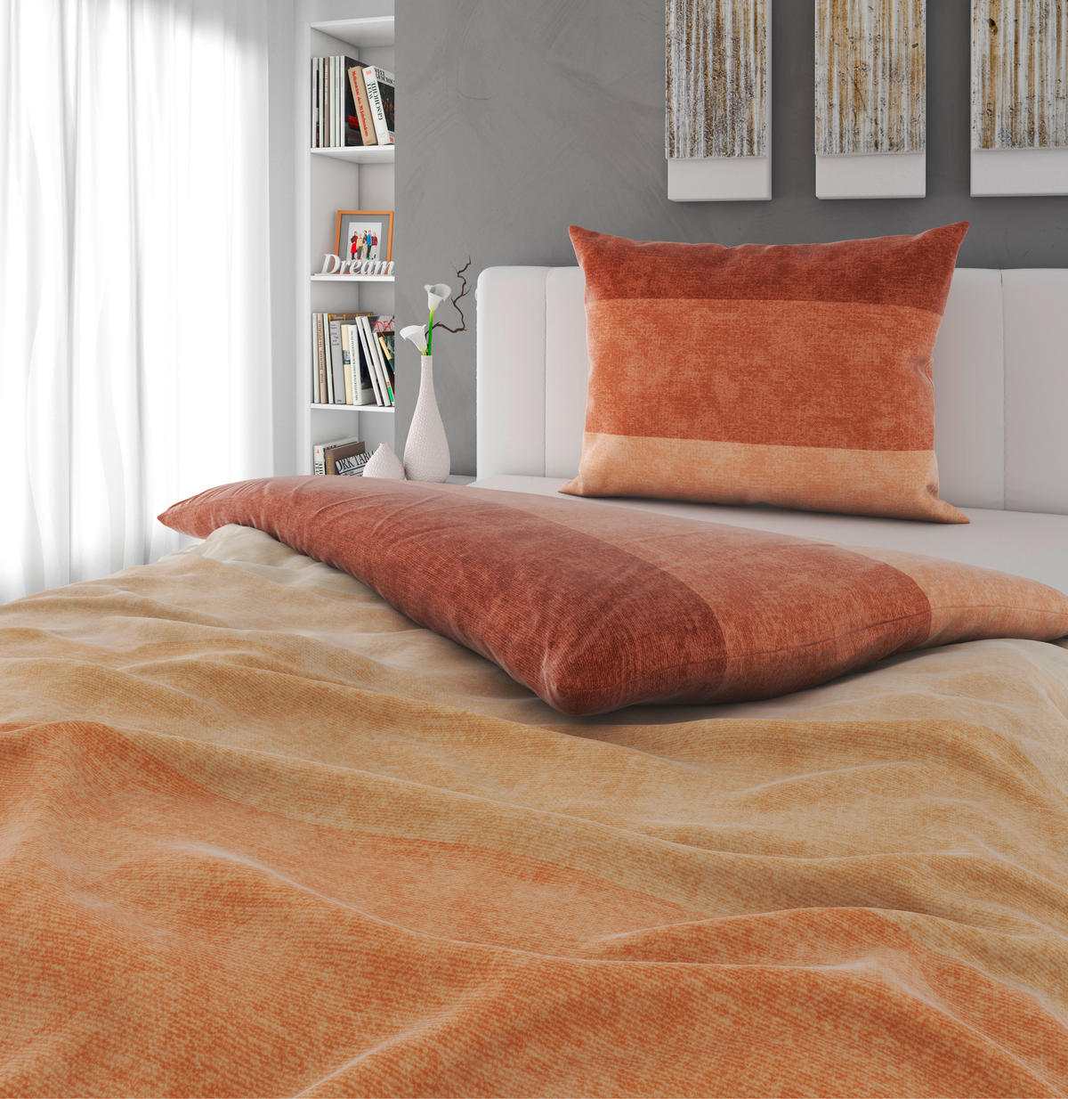 BETTWÄSCHE Satin 140/200 cm  - Naturfarben, KONVENTIONELL, Textil (140/200cm) - Novel