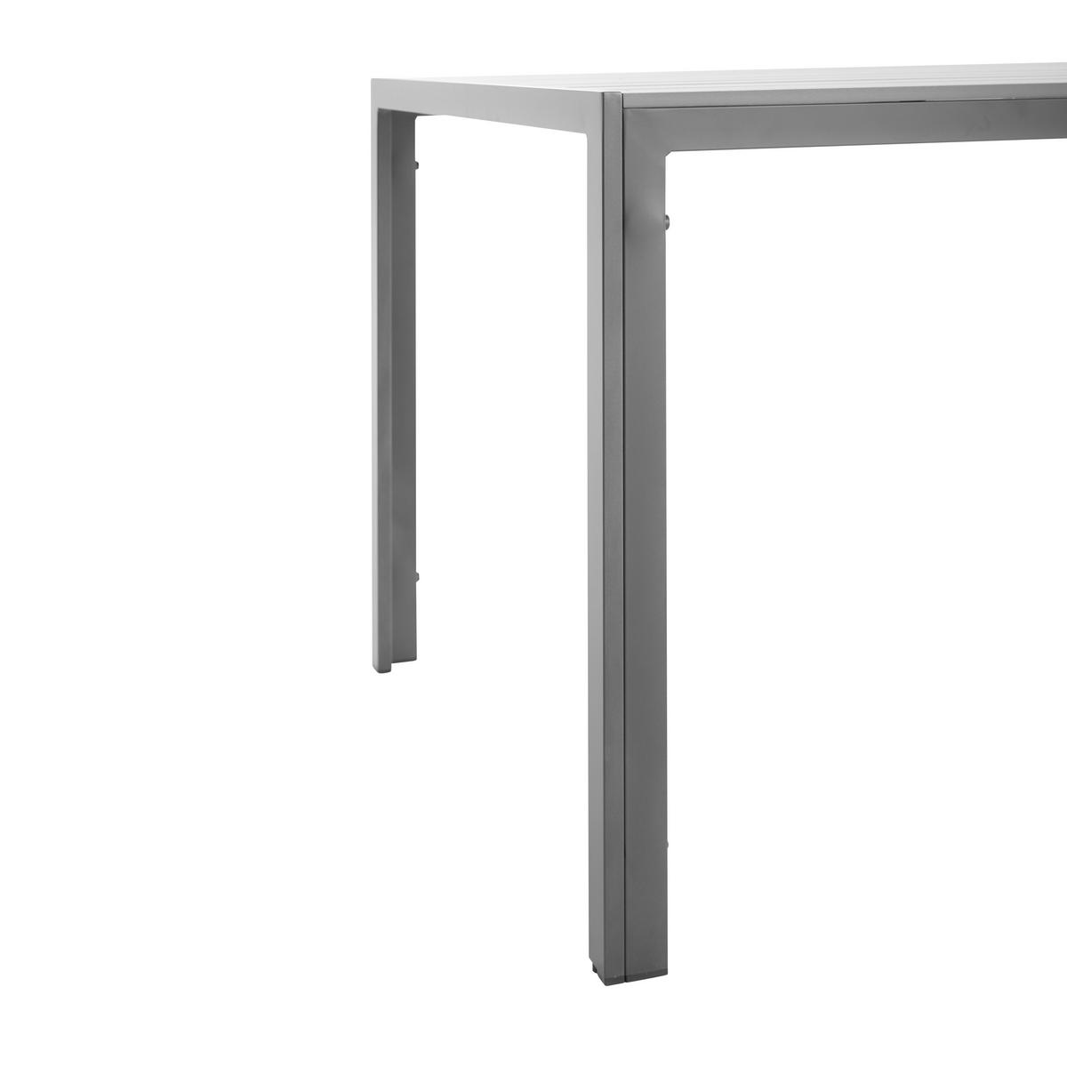 ZAHRADNÍ STŮL, kov, plast, 120/80/74 cm - šedá/tmavě šedá, Konvenční, kov/plast (120/80/74cm) - Ambia Garden