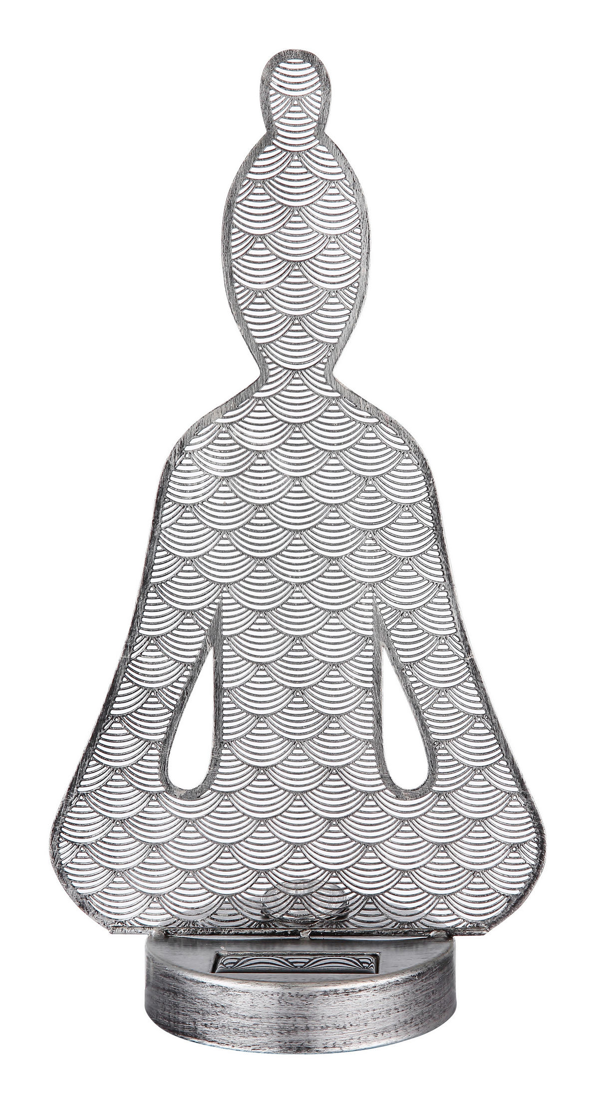 SOLÁRNÍ SVÍTIDLO 19/12/36 cm - černá/barvy stříbra, Design, kov/plast (19/12/36cm) - Globo