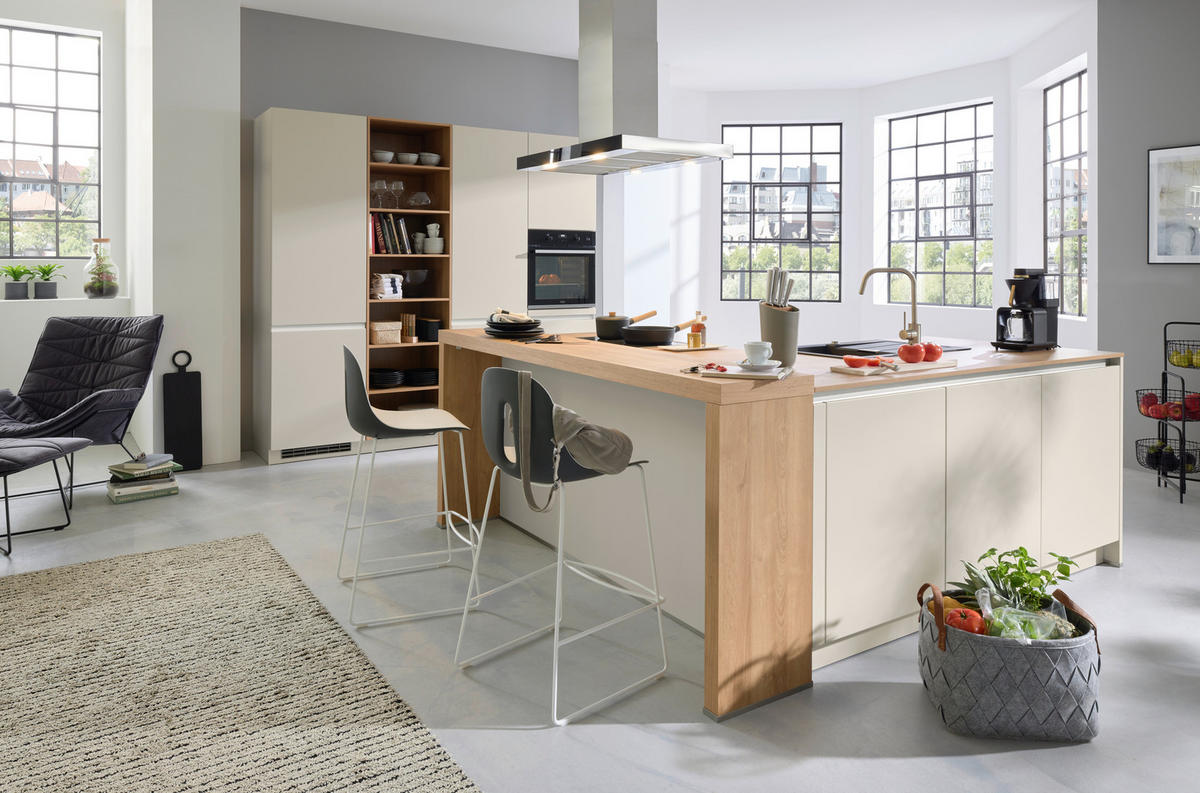 EINBAUKÜCHE SILVIA  - Design, Holzwerkstoff - Novel
