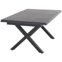 GARTENTISCH 200-260/100/77 cm Metall rechteckig  - Anthrazit/Titanfarben, Basics, Kunststoff/Metall (200-260/100/77cm) - Siena Garden