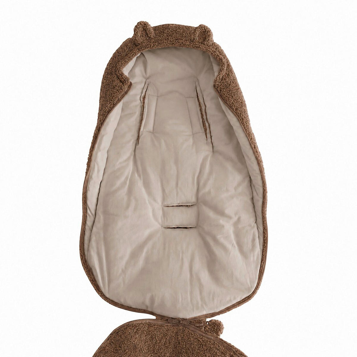 EINSCHLAGDECKE      - Creme/Cappuccino, Trend, Textil (75/40/6cm) - Jimmylee