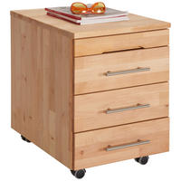 ROLLCONTAINER 42/65/55 cm  - Erlefarben, Natur, Holz (42/65/55cm) - Linea Natura