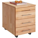 ROLLCONTAINER 42/65/55 cm  - Erlefarben, Natur, Holz (42/65/55cm) - Linea Natura