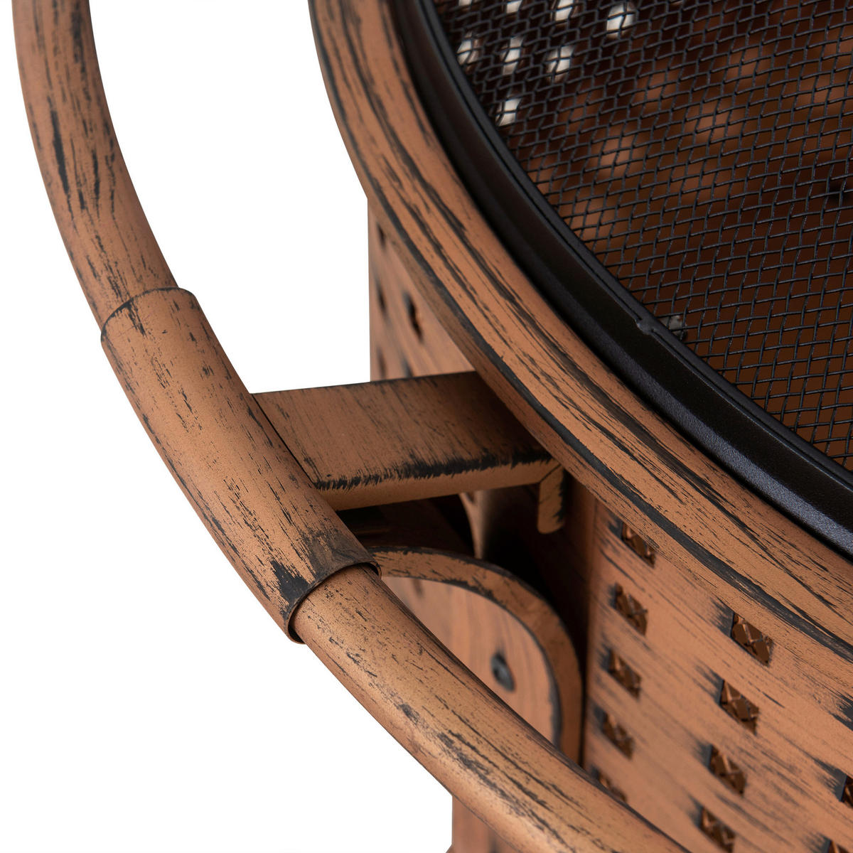 FEUERSCHALE - Schwarz/Kupferfarben, LIFESTYLE, Metall (76,2/56/76,2cm)