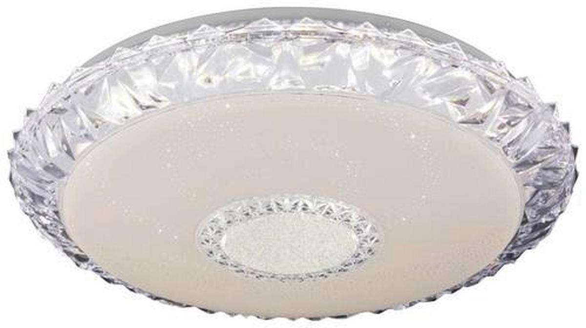 STROPNÉ LED SVIETIDLO, 50/10 cm  - biela/opálová, Basics, kov/plast (50/10cm) - Globo