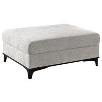 HOCKERTextil Grau  - Schwarz/Grau, Design, Textil/Metall (100/41/78cm) - Stylife