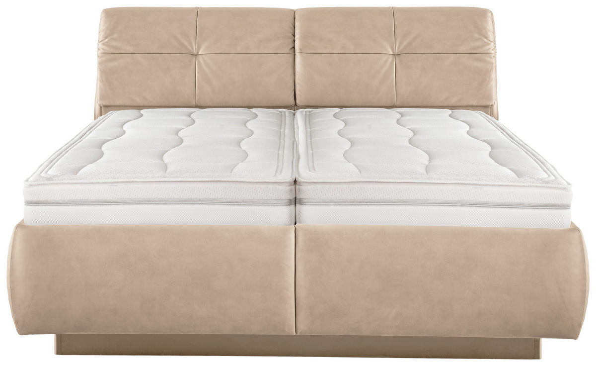 POLSTERBETT 180/200 cm  in Beige  - Weiss/Beige, Konventionell, Holz/Holzwerkstoff (180/200cm) - Beldomo - Sleep