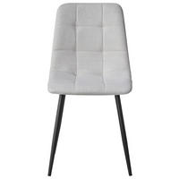 STUHL  in Eisen Webstoff Metall, Textil  - Beige/Schwarz, Design, Textil/Metall (45/86.5/55cm) - Stylife