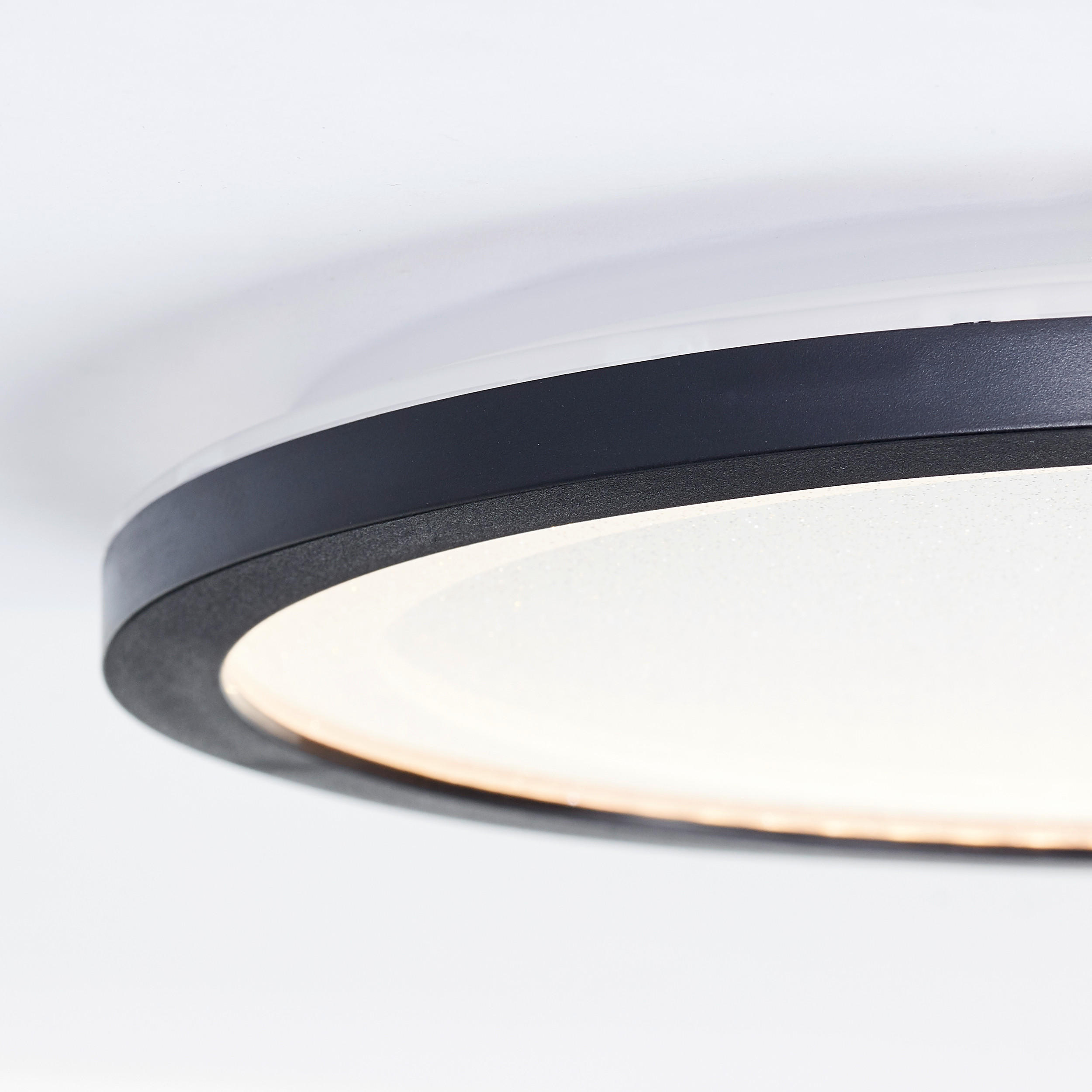 LED-DECKENLEUCHTE  25/20,5 cm    - Weiss/Schwarz, Basics, Kunststoff (25/20,5cm) - Brilliant