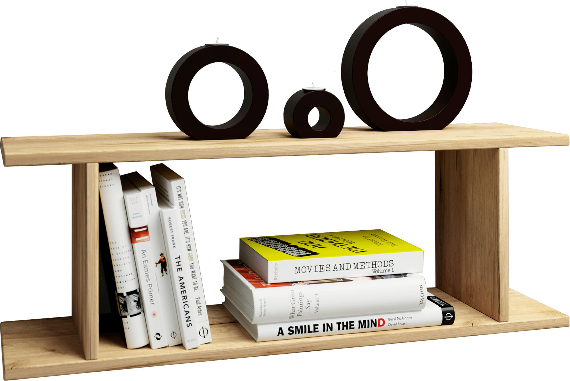 WANDREGAL Honigeiche  - Honigeiche, Design, Holzwerkstoff (80/28/19,7cm) - MID.YOU