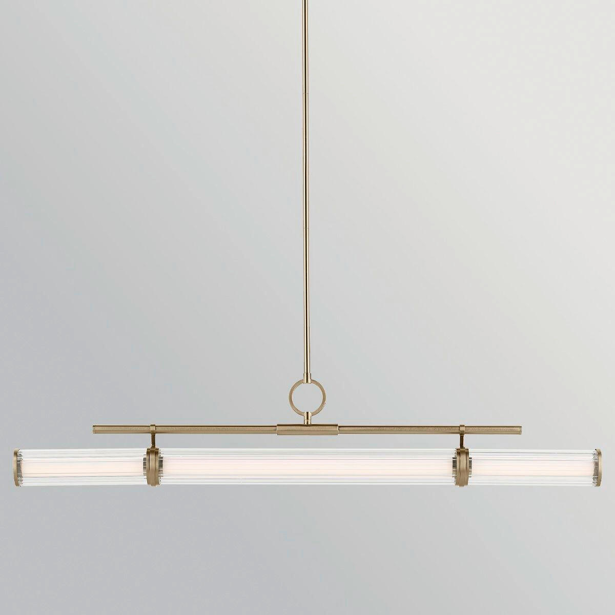 LED-HÄNGELEUCHTE Kichler 23,8/122,2 cm  - Champagner, Design, Glas/Kunststoff (23,8/122,2cm) - Elstead Lighting