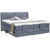 BOXSPRINGBETT 160/200 cm  in Blau  - Blau/Schwarz, Design, Kunststoff/Textil (160/200cm) - Hom`in
