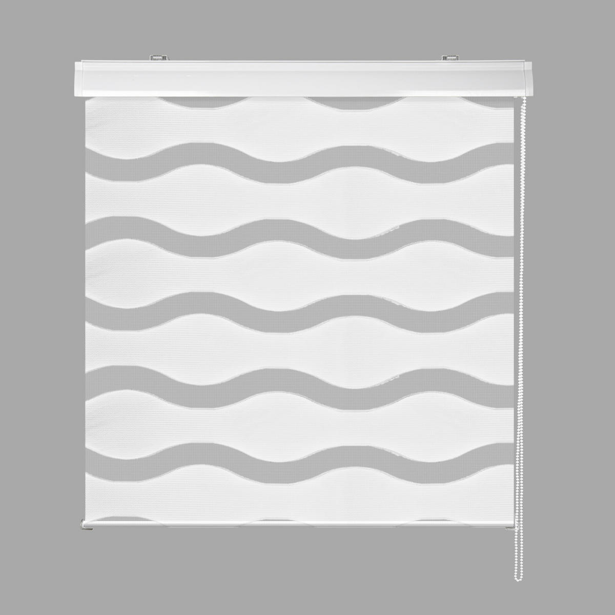 DOPPELROLLO  halbtransparent   80/210 cm   - Weiß, Basics, Kunststoff (80/210cm) - Homeware