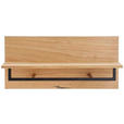 GARDEROBE 6-teilig  in 270/202/38 cm  - Eichefarben/Anthrazit, Natur, Holz/Textil (270/202/38cm) - Linea Natura