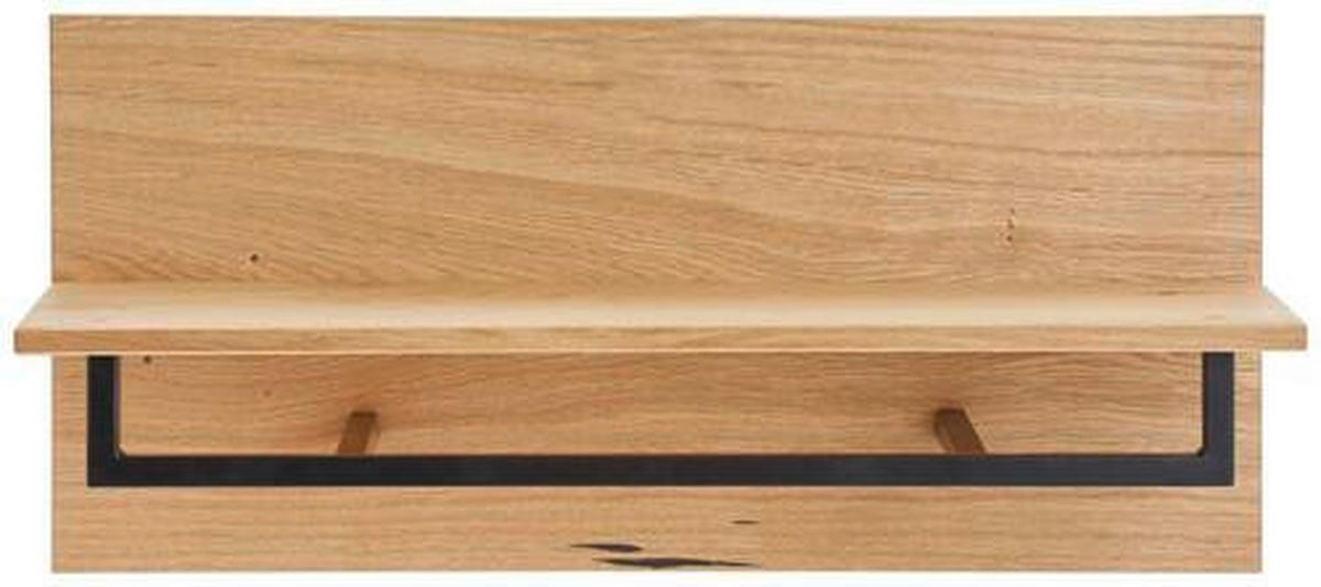 GARDEROBE 5-teilig  in 190/202/38 cm  - Eichefarben/Anthrazit, Natur, Holz/Textil (190/202/38cm) - Linea Natura