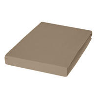 SPANNBETTTUCH Jersey 150/200 cm  - Taupe, Basics, Textil (150/200cm) - Janine