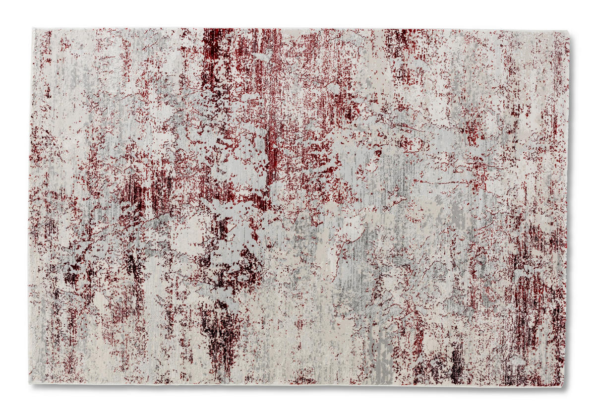 WEBTEPPICH Antea 80/150 cm Antea  - Rot/Creme, Design, Textil (80/150cm) - Schöner Wohnen Teppi