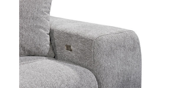 ECKSOFA Taupe Chenille Bettkasten, Rücken echt, Kopfteilverstellung  - Taupe/Schwarz, KONVENTIONELL, Kunststoff/Textil (172/268cm) - Carryhome