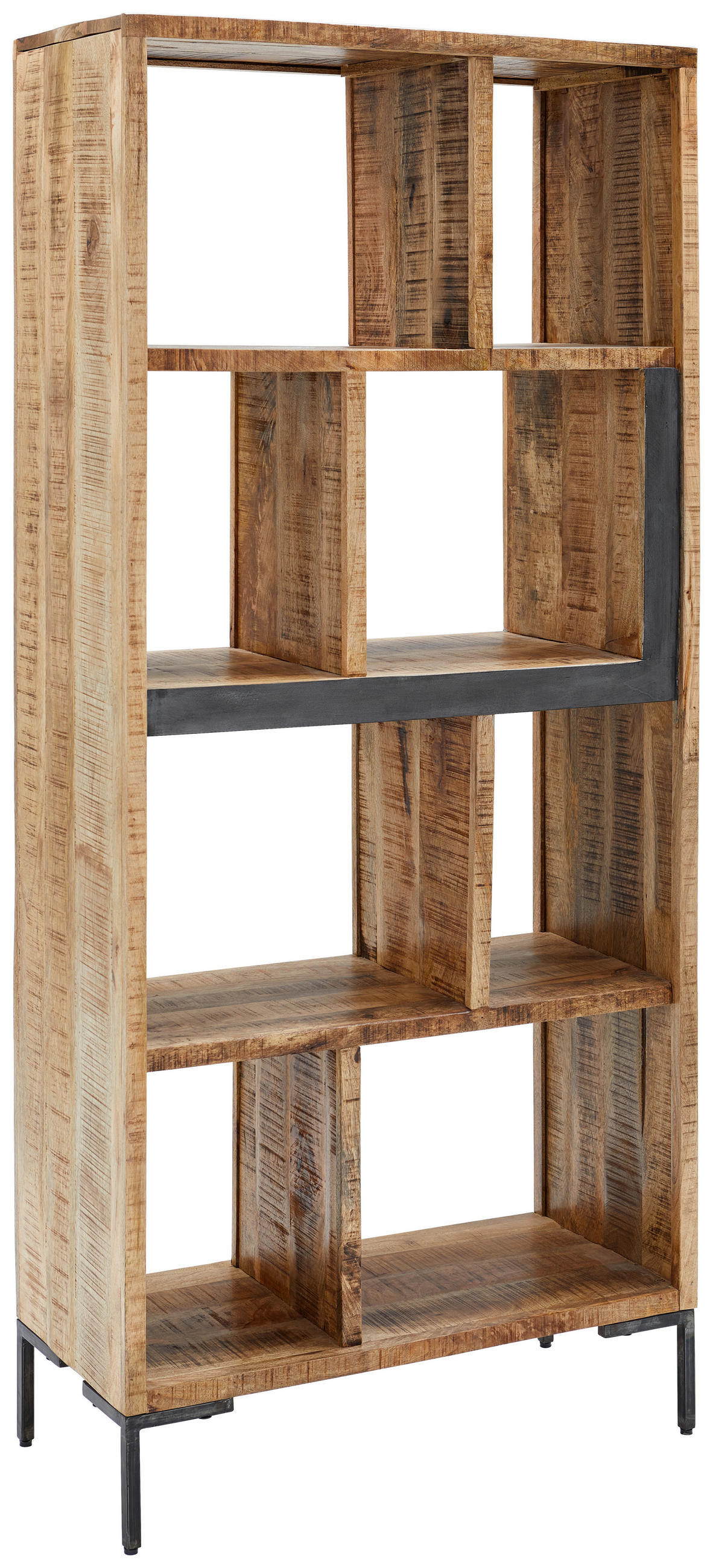 MID.YOU REGÁL, prírodná farba, mangové drevo, 88/194/40 cm