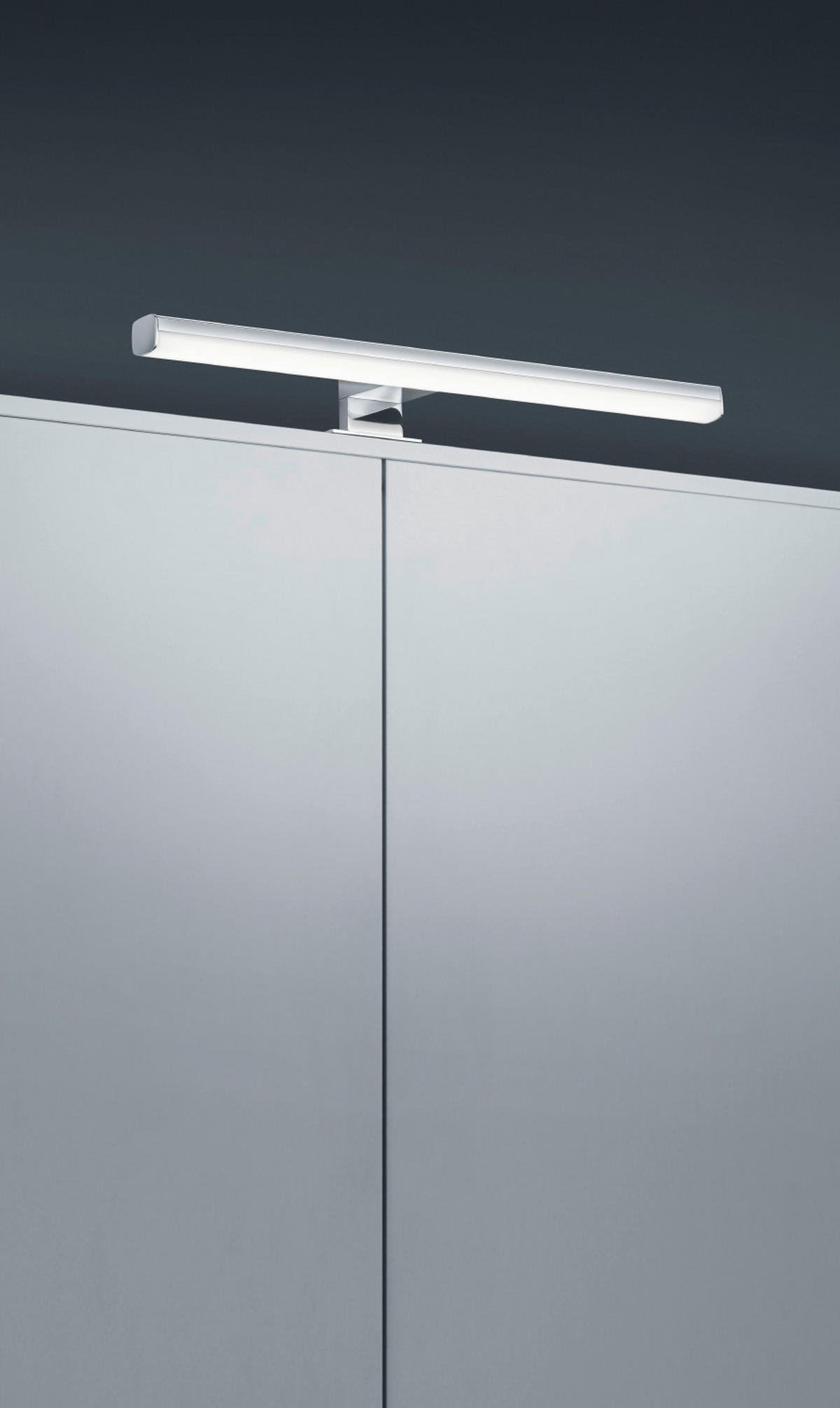 LED-WANDLEUCHTE 49/4/11 cm   - Chromfarben, Design, Kunststoff/Metall (49/4/11cm) - Helestra