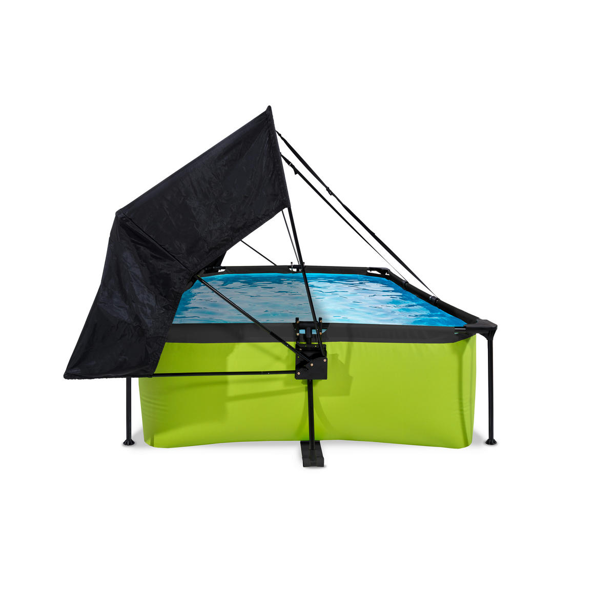 POOL-SET 220/150/65 cm  - Grün, KONVENTIONELL, Kunststoff (220/150/65cm) - EXIT Toys