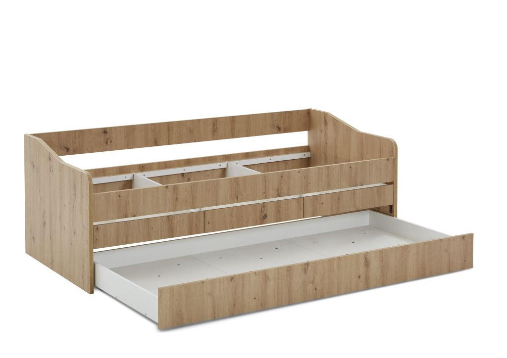 OTROŠKA/MLADINSKA POSTELJA 207/72/94 cm hrast artisan  - hrast artisan, Moderno, leseni material (207/72/94cm) - Carryhome