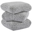 HOCKER in Holz, Textil Grau  - Grau, KONVENTIONELL, Holz/Textil (55/45/55cm) - Xora