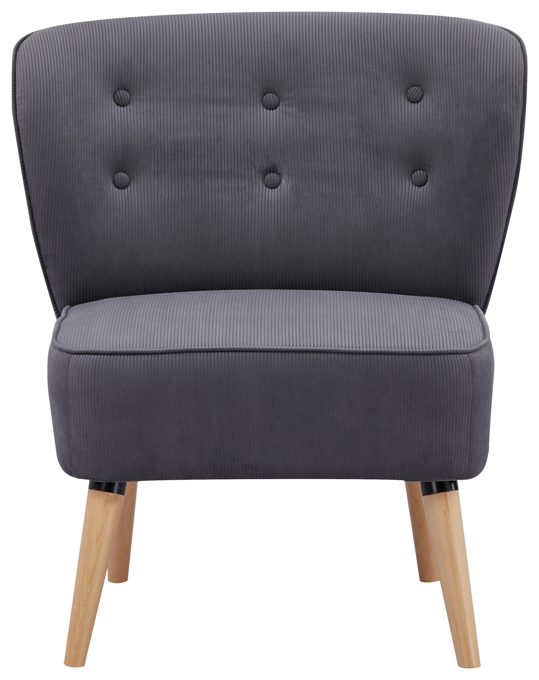 FOTOLIU in textil gri  - culoare natur/gri, Design, lemn/textil (75/82/80cm) - Livetastic