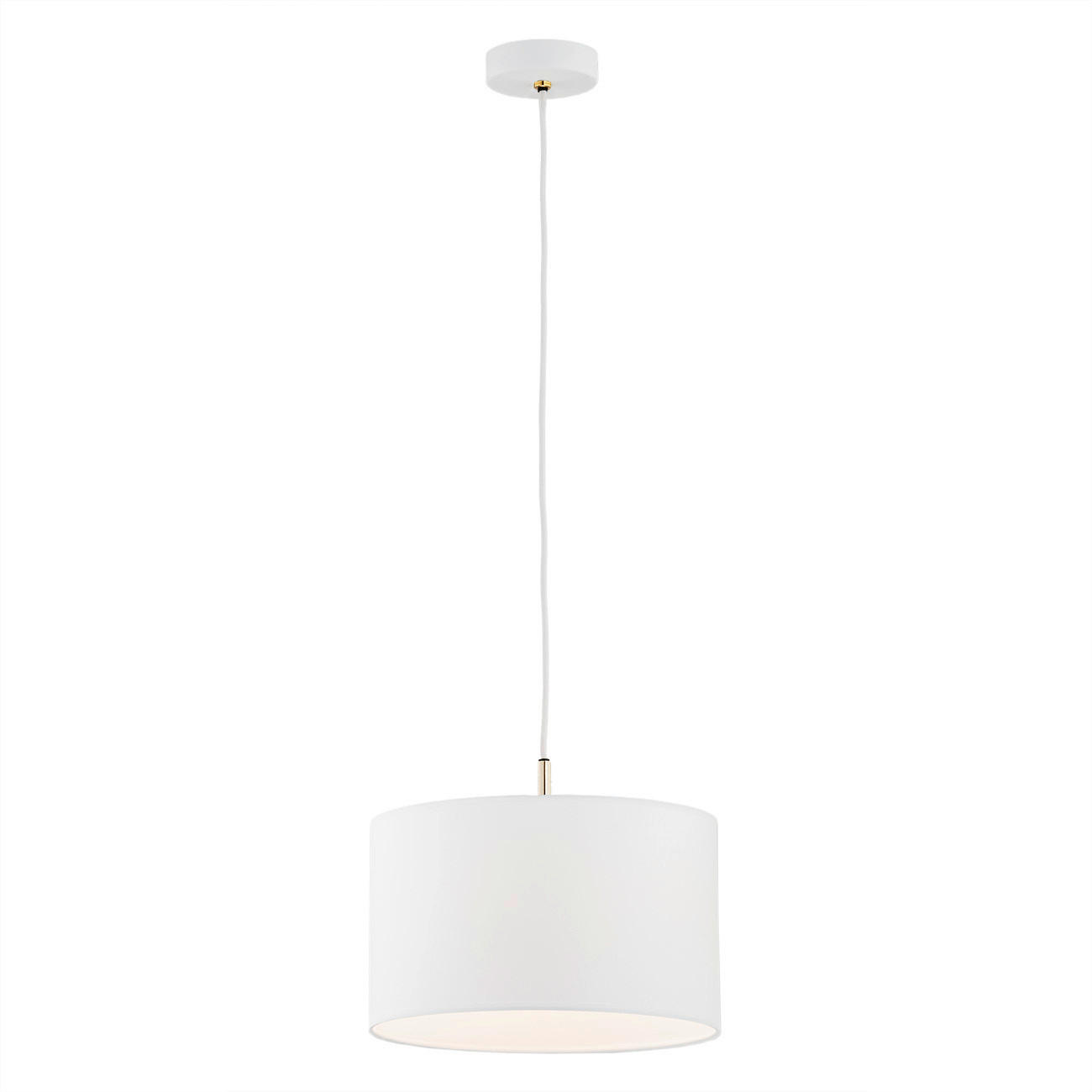 HÄNGELEUCHTE 107/40/40 cm  - Weiß, Basics, Textil/Metall (107/40/40cm)