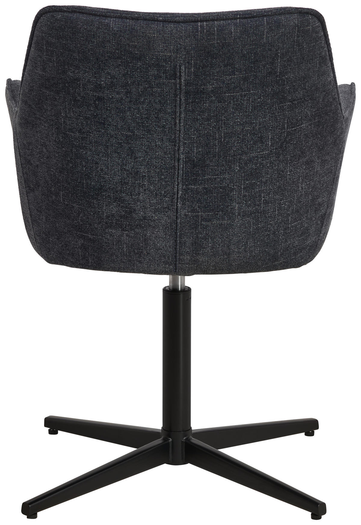 ARMLEHNSTUHL  in Eisen Leinenoptik  - Schwarz/Dunkelblau, KONVENTIONELL, Holz/Textil (60/86.5/61cm) - MID.YOU