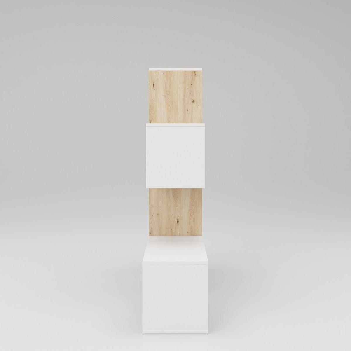RAUMTEILER - Eiche Artisan/Weiß, MODERN, Holzwerkstoff (132/132/31cm) - MID.YOU