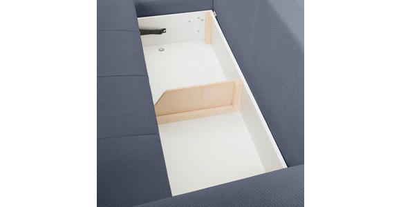 ECKSOFA in Webstoff Blaugrau  - Buchefarben/Blaugrau, KONVENTIONELL, Holz/Textil (169/294cm) - Carryhome