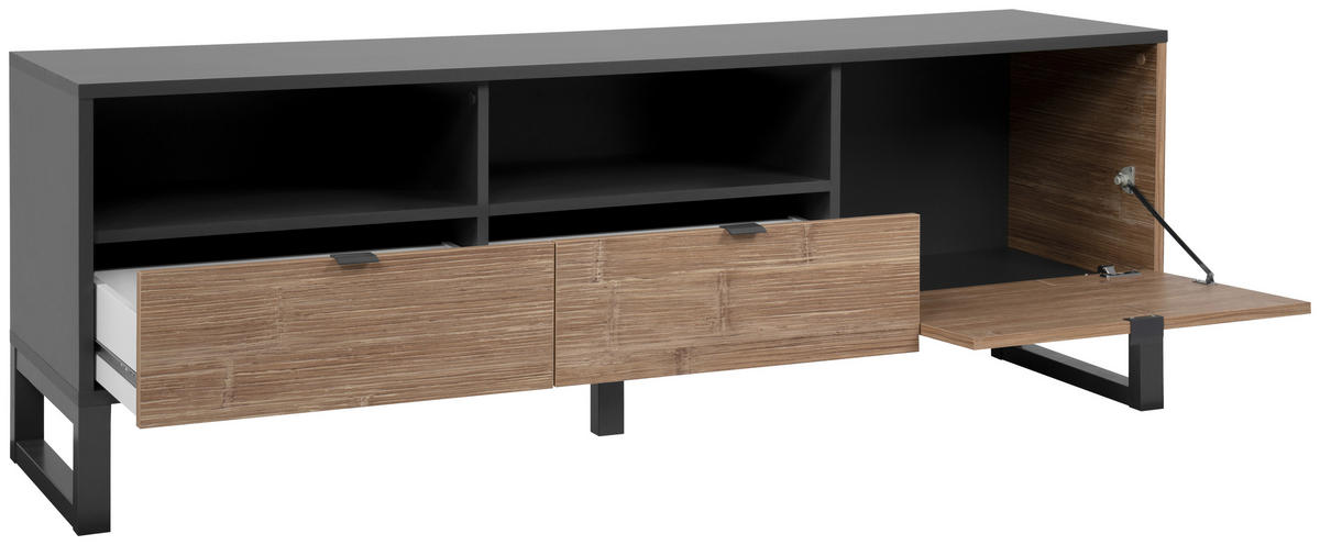 TV-ELEMENT - Anthrazit, Design, Holzwerkstoff/Kunststoff (160/56/40cm) - MID.YOU