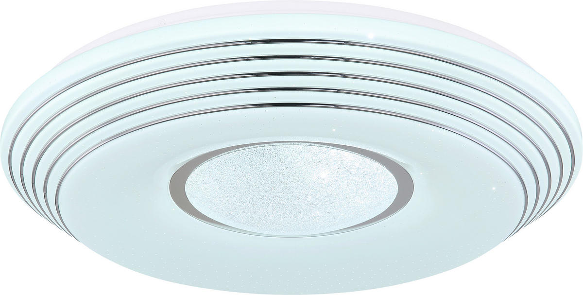 STROPNÍ LED SVÍTIDLO, 50/8 cm  - bílá, Basics, kov/plast (50/8cm) - Novel