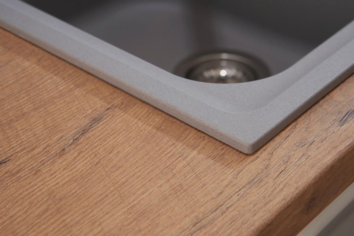 SPÜLE 1725ORLANDO86X50G  - Grau, Trend, Stein (86/20,9/50cm) - Respekta