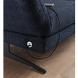 ECKSOFA  in Flachgewebe Dunkelblau  279-327/176-217 cm  - Schwarz/Dunkelblau, Design, Textil/Metall (279-327/176-217cm) - Dieter Knoll