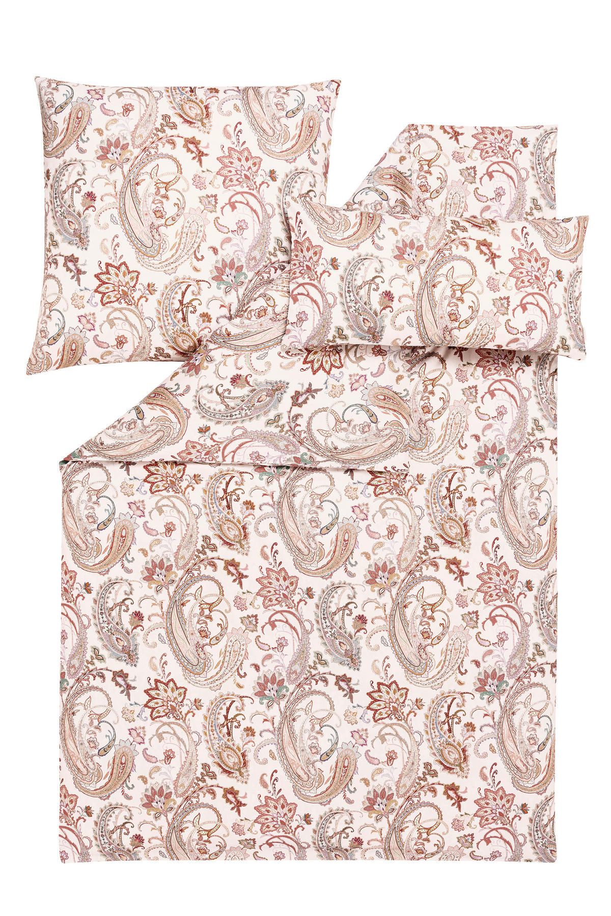 BETTWÄSCHE Atelier Makosatin 155/220 cm  - Beige, Design, Textil (155/220cm) - Estella