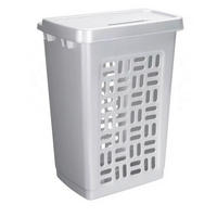 KOŠARA ZA RUBLJE           - siva, Basics, plastika (60l)