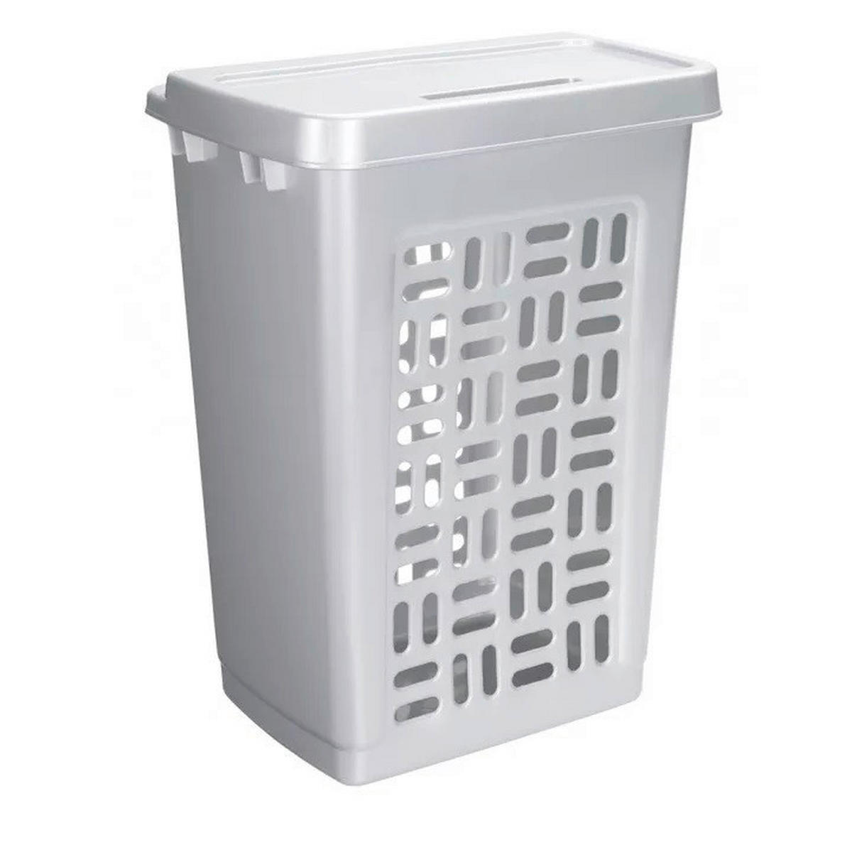 KOŠARA ZA RUBLJE           - siva, Basics, plastika (60l)