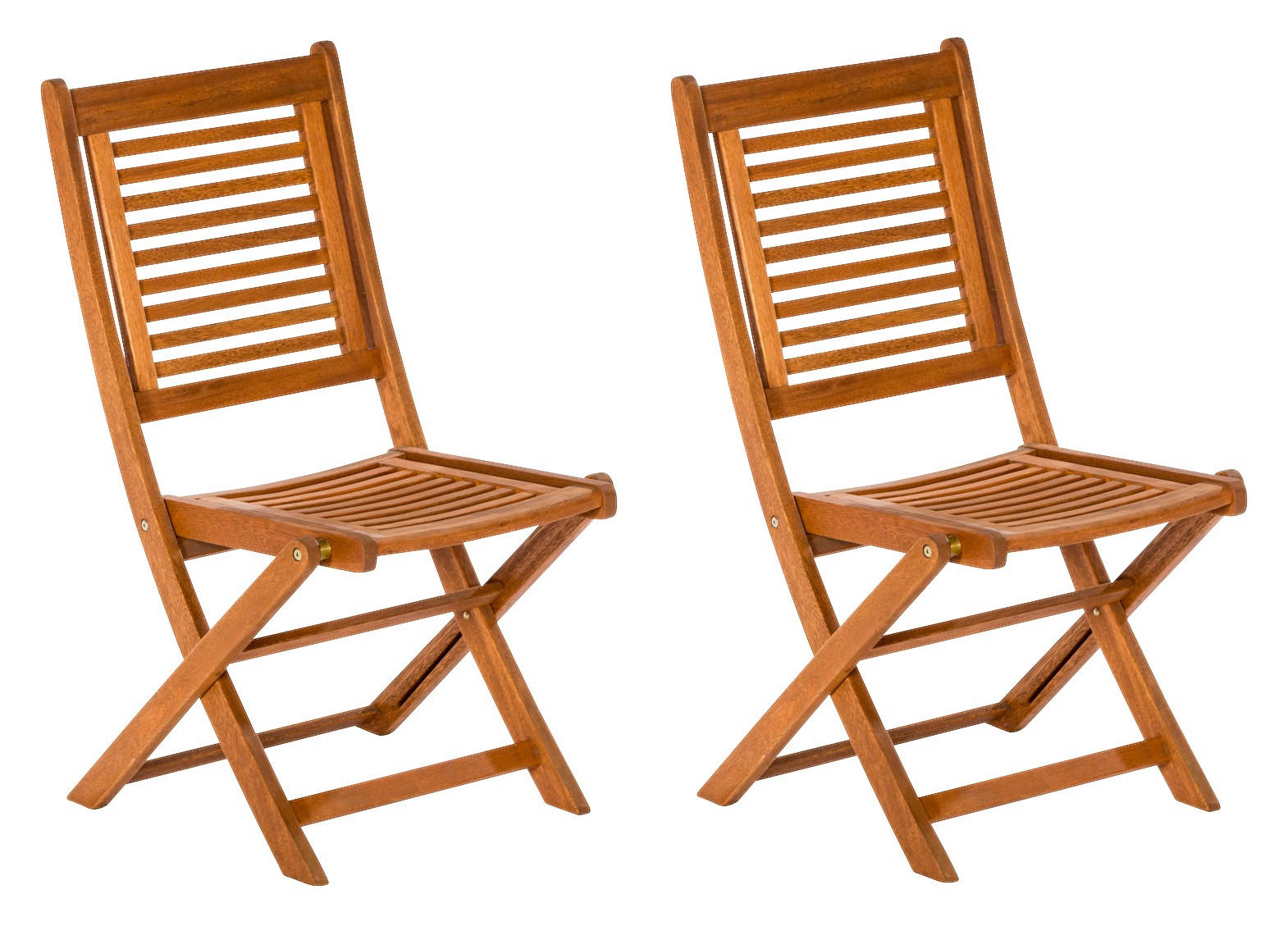 GARTENSTUHL-SET Eukalyptusholz Naturfarben  - Naturfarben, Basics, Holz (49/93/57cm) - Gardenson