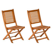 GARTENSTUHL-SET Holz Naturfarben  - Naturfarben, Basics, Holz (49/93/57cm) - Gardenson