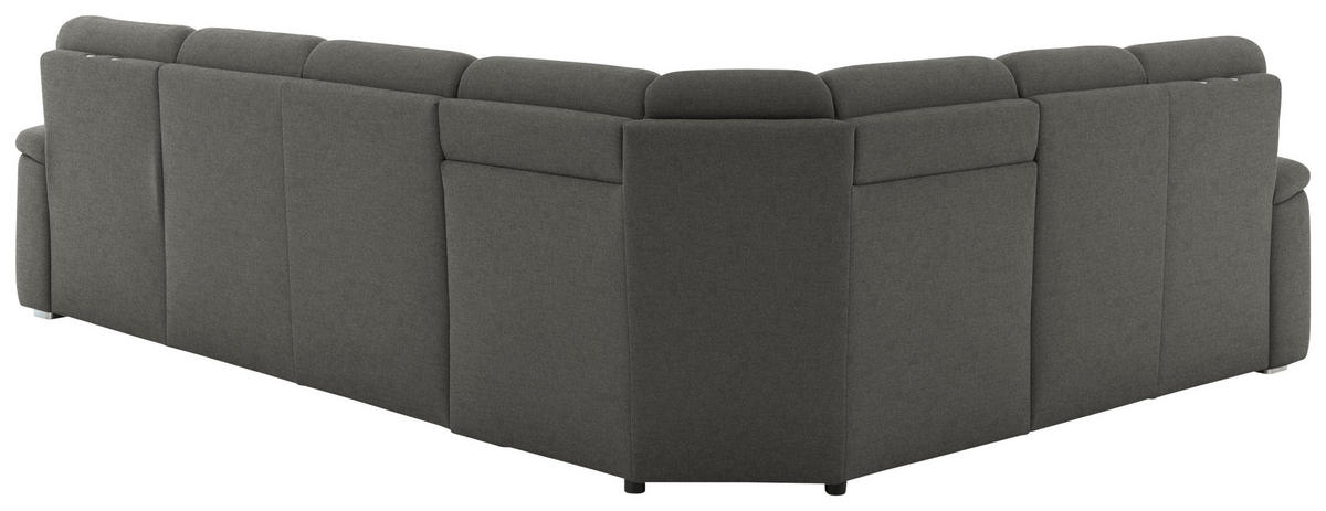 WOHNLANDSCHAFT  in Chenille Grau  - Alufarben/Grau, KONVENTIONELL, Holz/Textil (235/329/160cm) - Beldomo Comfort