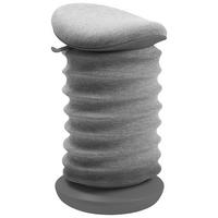 BÜROHOCKER Grau, Hellgrau  - Hellgrau/Grau, Design, Kunststoff/Textil (37,5/53-64/36cm) - Topstar